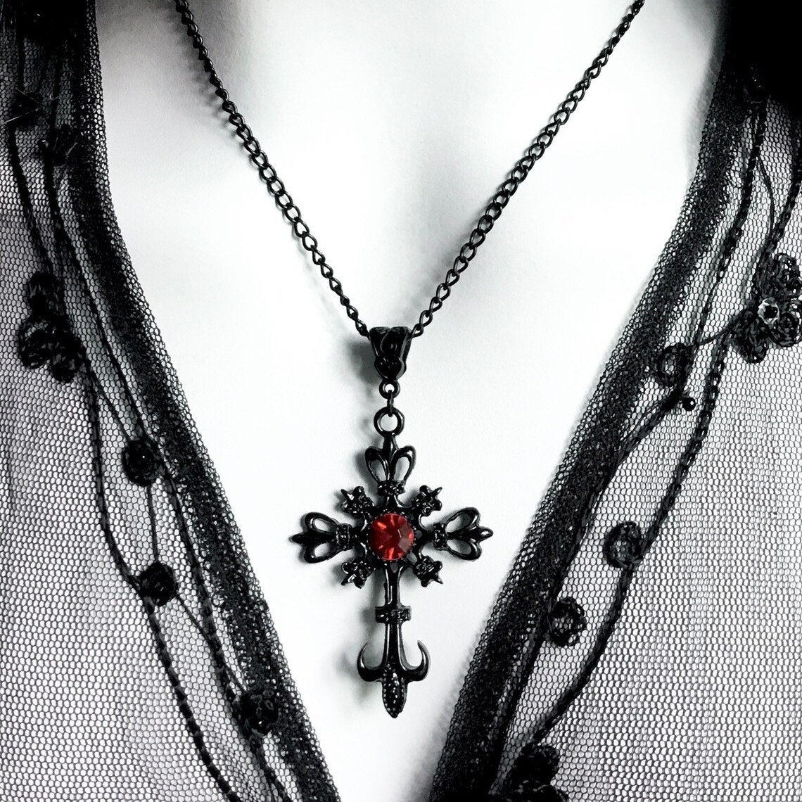 Men'S Vampire Accessories - Kalung Salib Gotik untuk Wanita Pria