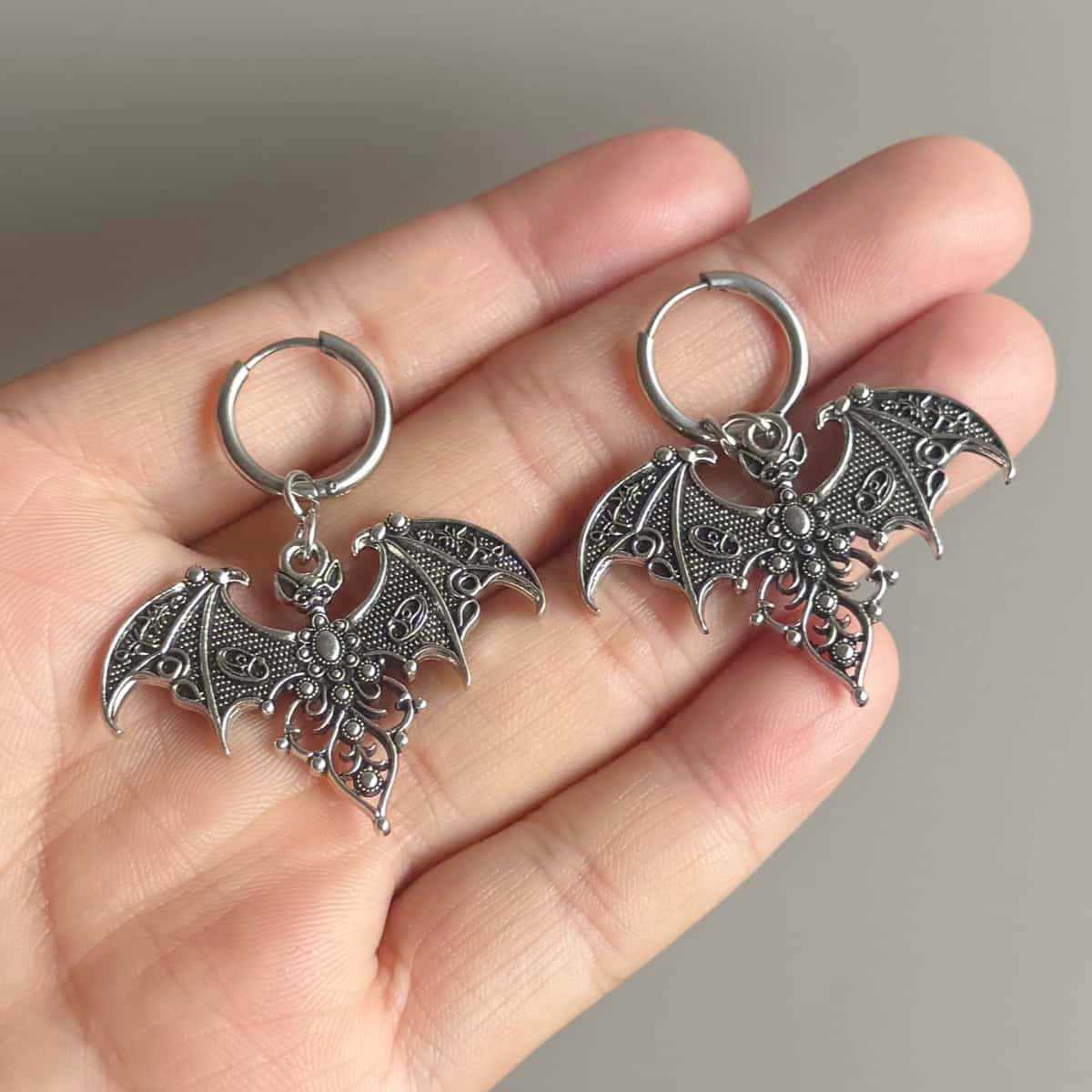 Men'S Vampire Accessories - Anting-anting kelelawar vampir, perhiasan Gotik, aksesori