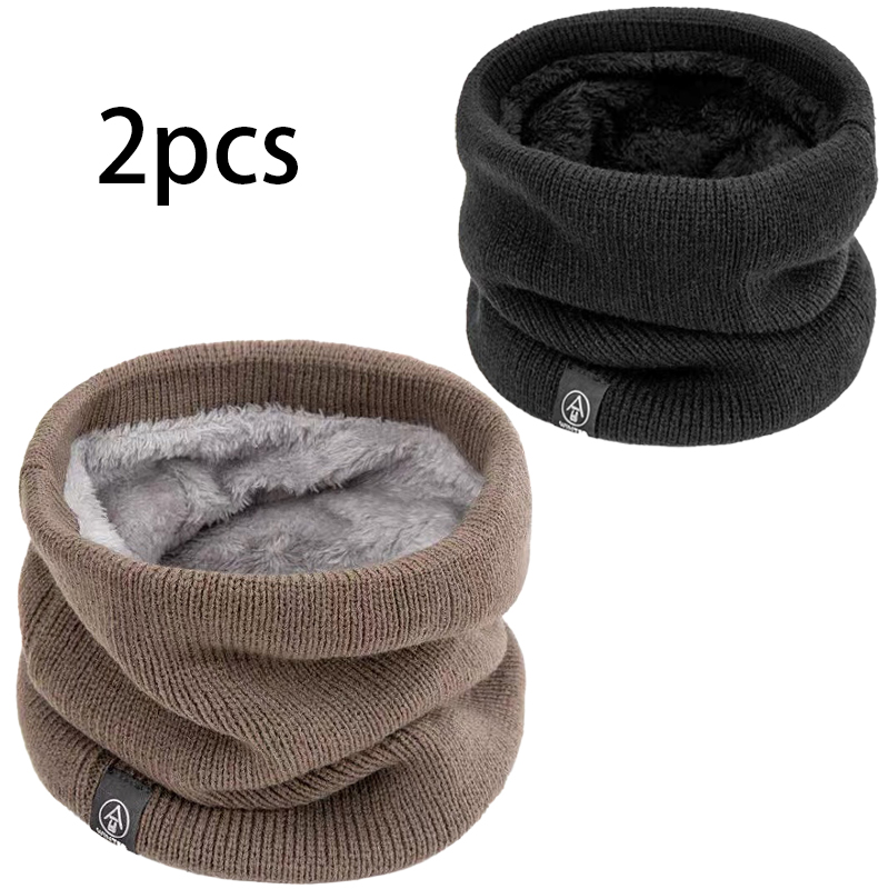 Men Accessories Hk - Dua Paket Syal Berlapis Fleece, Penutup