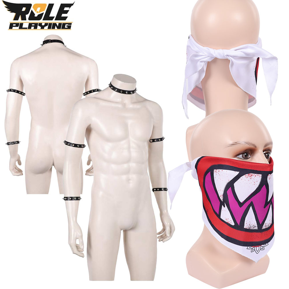 Men Accessories Jewellery - Bowser Jr Cosplay Syal Masker Gelang