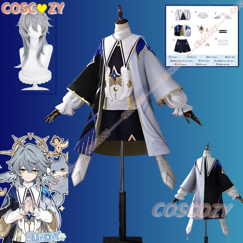 Men Accessories Set - Kostum Cosplay Seri Kucing Kecil Honkai