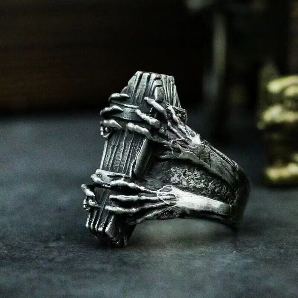 Men'S Vampire Accessories - Cincin setan vampir cakar Hantu peti