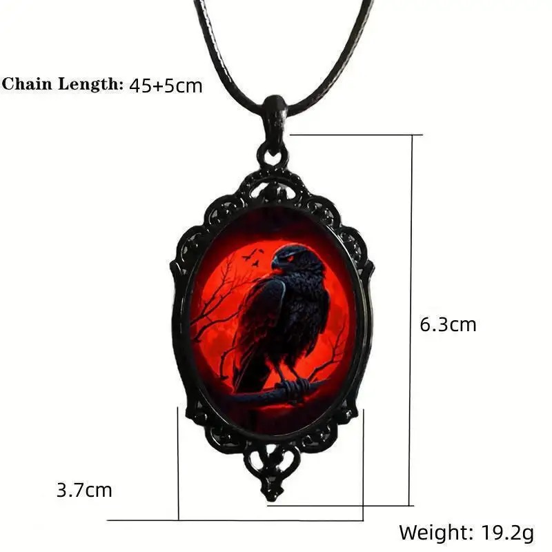 Gothic Vampire Owl Cameo kalun - Men'S Vampire Accessories ulasan dan harga