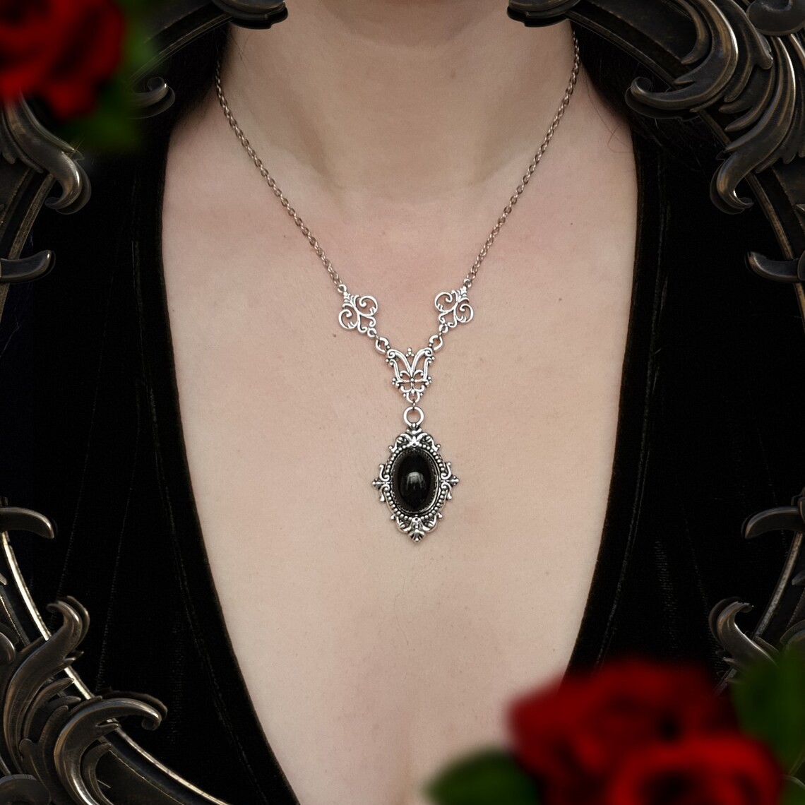 Kalung Cameo Vampir, Cameo Dar - Men'S Vampire Accessories ulasan dan harga