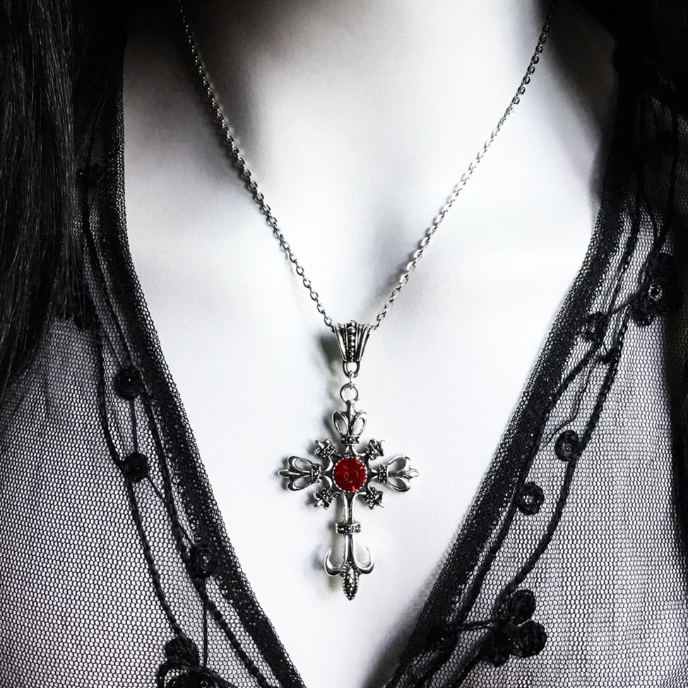 Kalung Salib Gotik untuk Wanit - Men'S Vampire Accessories ulasan dan harga