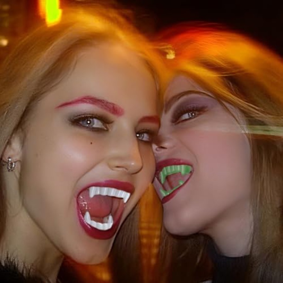 12 Buah Gigi Putih Halloween G - Men'S Vampire Accessories ulasan dan harga