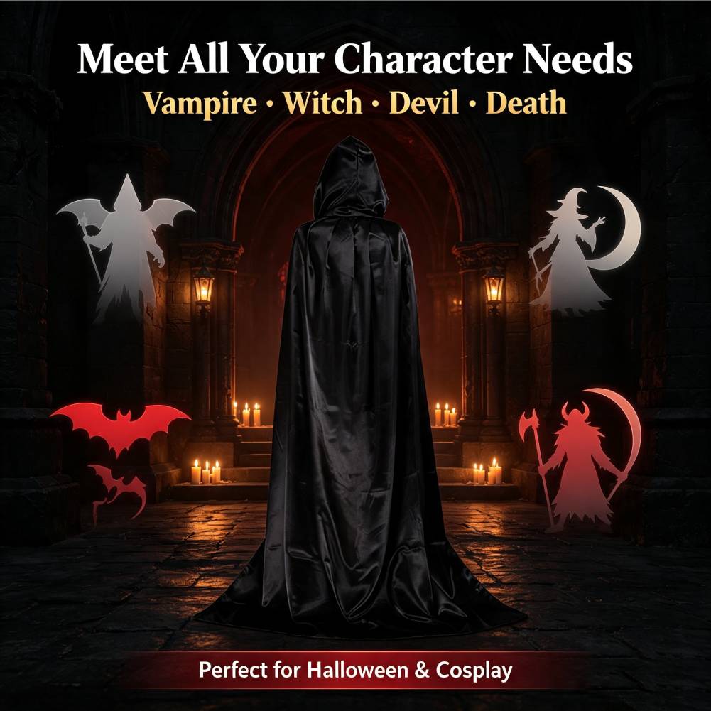 Jubah Halloween untuk Wanita d - Men'S Vampire Accessories ulasan dan harga