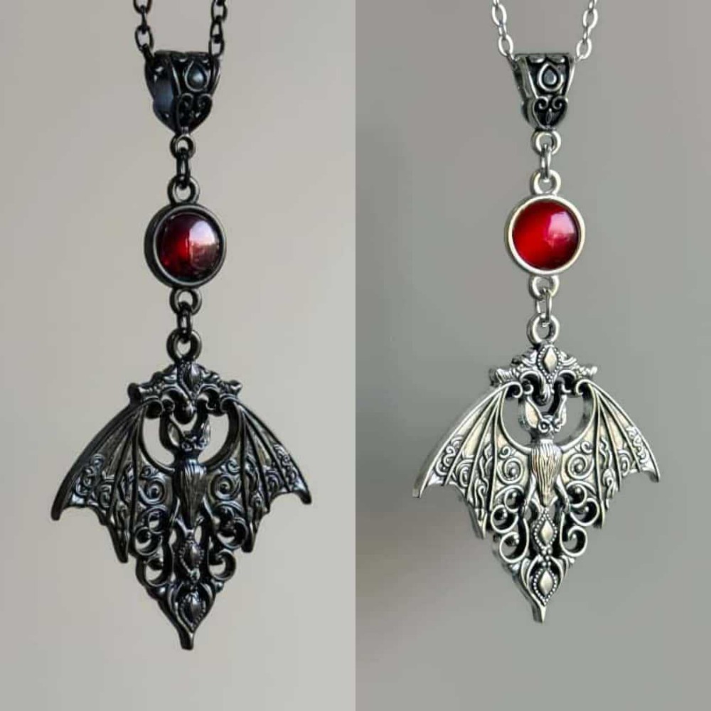 Kalung Liontin Kristal Merah K - Men'S Vampire Accessories ulasan dan harga