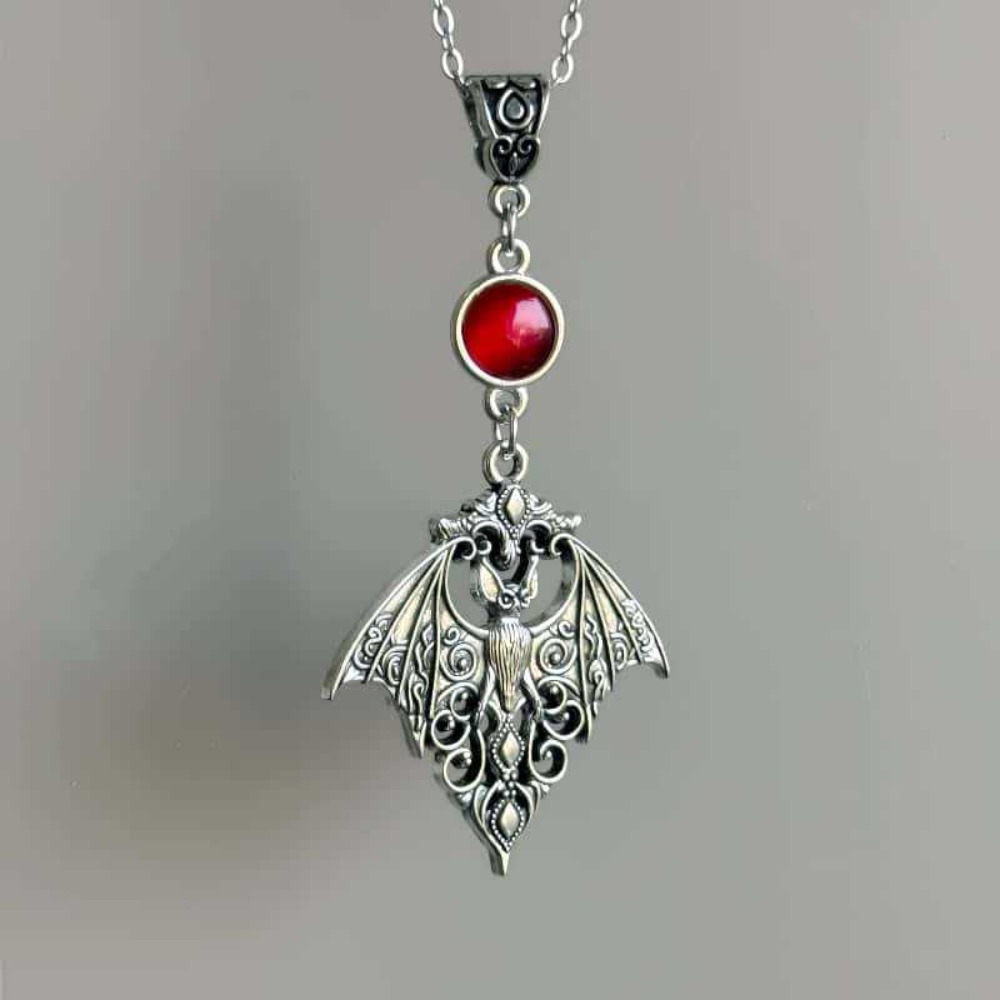 Kalung Liontin Kristal Merah K - Men'S Vampire Accessories ulasan dan harga