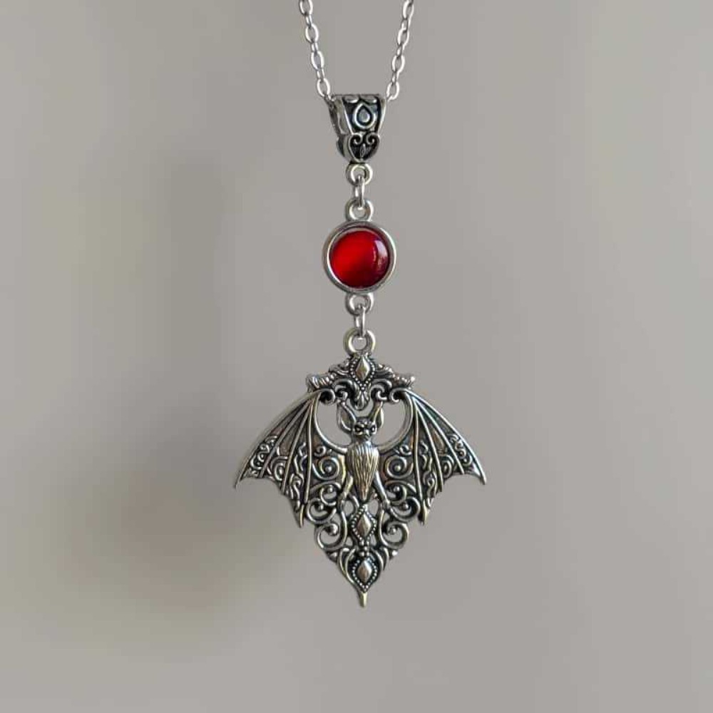Kalung Liontin Kristal Merah K - Men'S Vampire Accessories ulasan dan harga