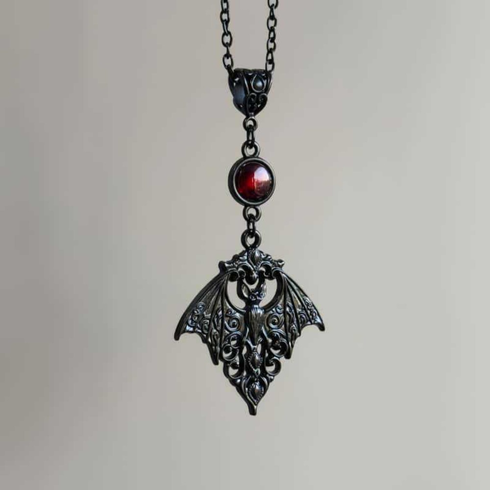 Kalung Liontin Kristal Merah K - Men'S Vampire Accessories ulasan dan harga