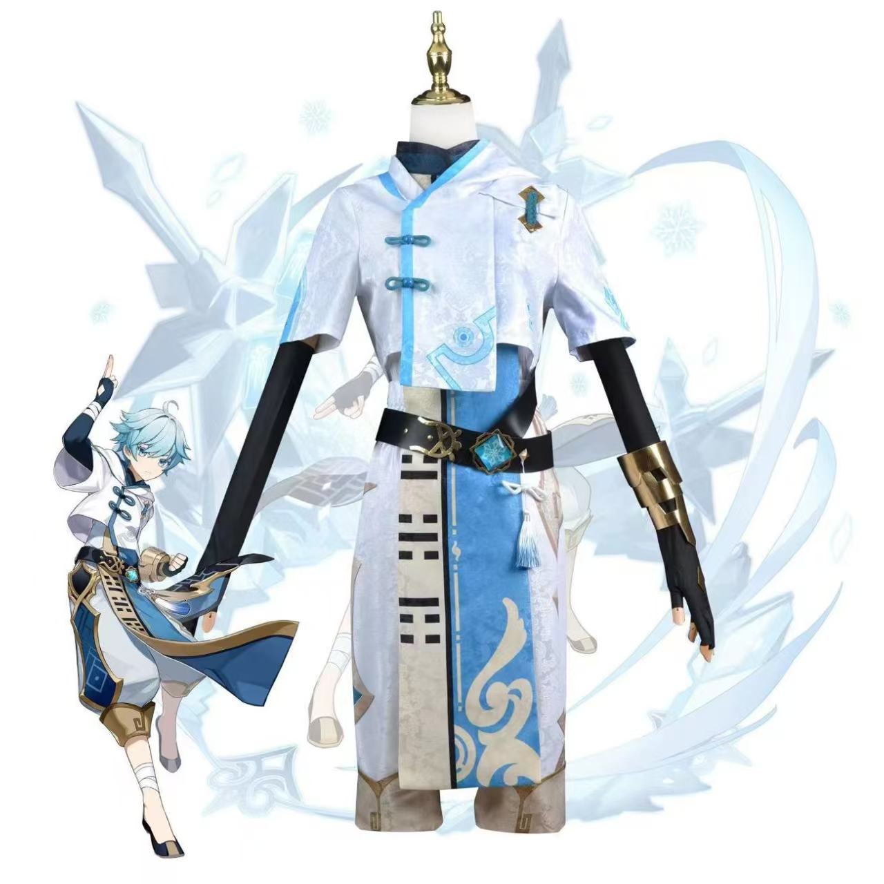 Kostum Cosplay Genshin Impact  - Men Accessories Set ulasan dan harga