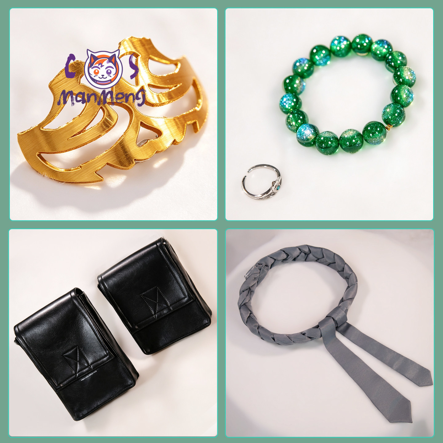Wig Kostum Cosplay Anime Sage  - Men Accessories Set ulasan dan harga