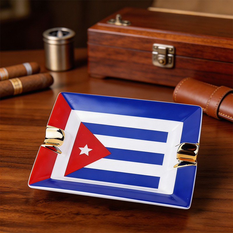 Set Cerutu dengan Bendera Kuba - Cigar Cutter Set ulasan dan harga