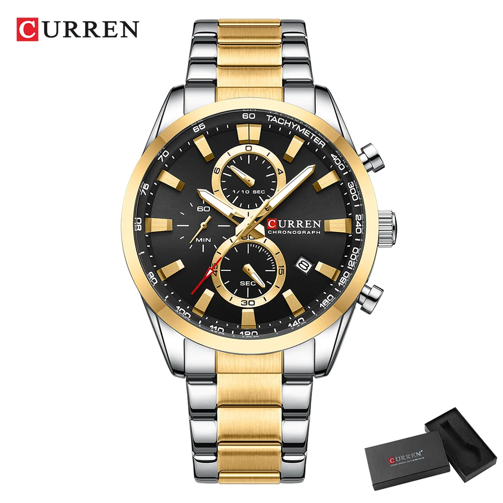 CURREN Jam Tangan Olahraga Chr - Men Accessories Jewellery ulasan dan harga