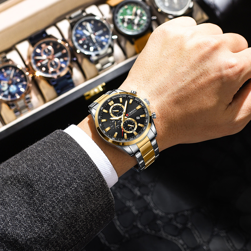 CURREN Jam Tangan Olahraga Chr - Men Accessories Jewellery ulasan dan harga