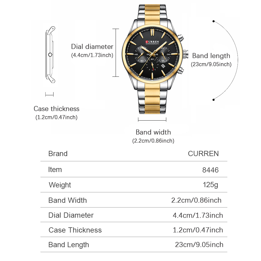 CURREN Jam Tangan Olahraga Chr - Men Accessories Jewellery ulasan dan harga