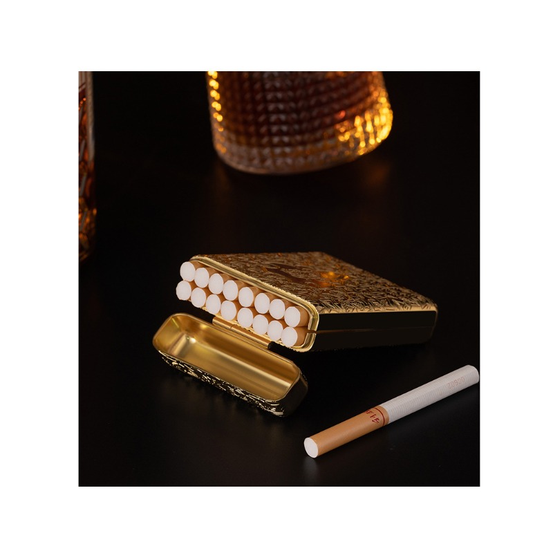 Kotak Rokok Logam Ukiran Retro - Men Accessories Set ulasan dan harga