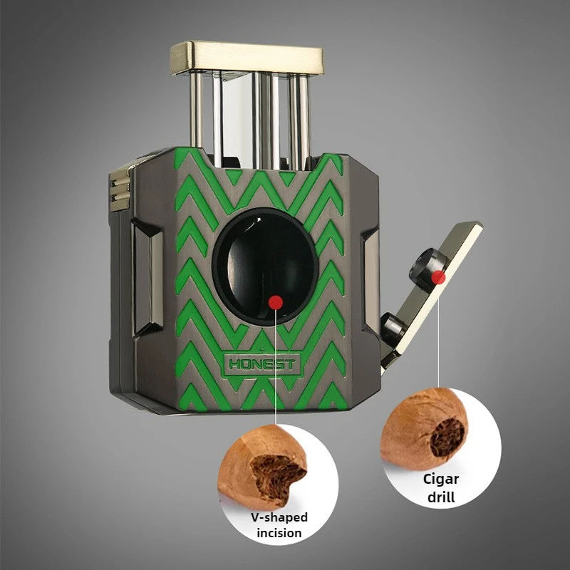 Set Alat Cerutu HONEST 4 in 1  - Cigar Cutter Set ulasan dan harga