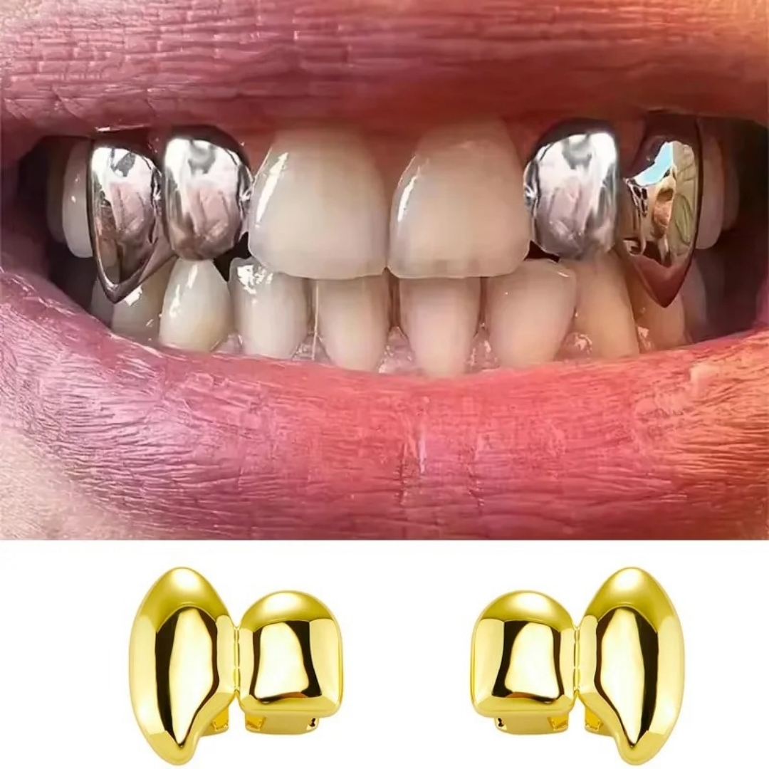 2PCS Gigi Palsu Vampir DIY Dou - Men'S Vampire Accessories ulasan dan harga
