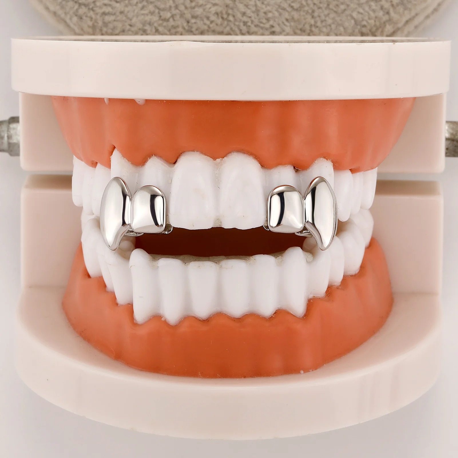 2PCS Gigi Palsu Vampir DIY Dou - Men'S Vampire Accessories ulasan dan harga