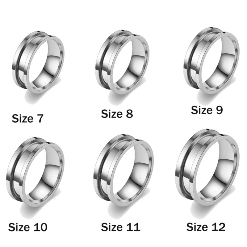 5pcs 7/8/9/10/11/12 Ring Core  - Men Accessories Jewellery ulasan dan harga